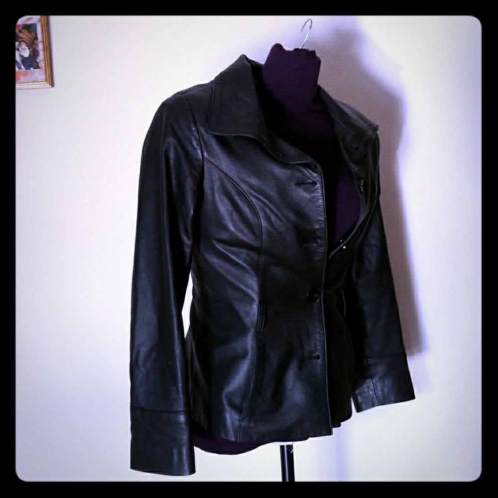 Bugatti Super Cute Leather Jacket - image 1